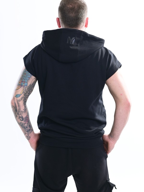 Мъжки елек MIYOR Black Zip – черен