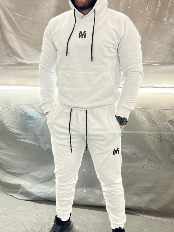 Мъжки спортен екип MIYOR White – бял Мъжки спортен екип MIYOR White – бял