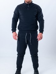 Мъжки спортен екип MIYOR Black – черен Българска изработка от 100% памук с комфортна кройка за всеки ден.