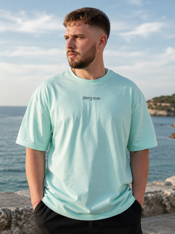 Тениска MIYOR Oversized Mint – мента Тениска MIYOR Oversized Mint – мента