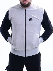 Мъжка жилетка MIYOR Grey Black Мъжка жилетка MIYOR в сиво с черни ръкави