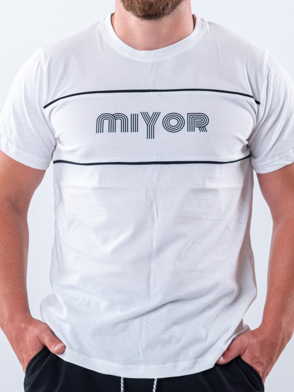 Мъжка бяла тениска MIYOR Мъжка бяла тениска MIYOR