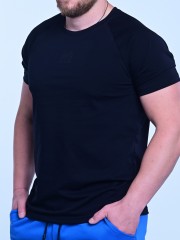 Мъжка тениска MIYOR Raglan Black – черна Мъжка тениска MIYOR в черен цвят от 100% памук, с реглан ръкав, удобна кройка и висококачествена щампа.