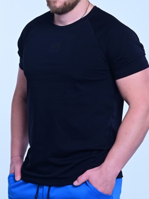 Мъжка тениска MIYOR Raglan Black – черна