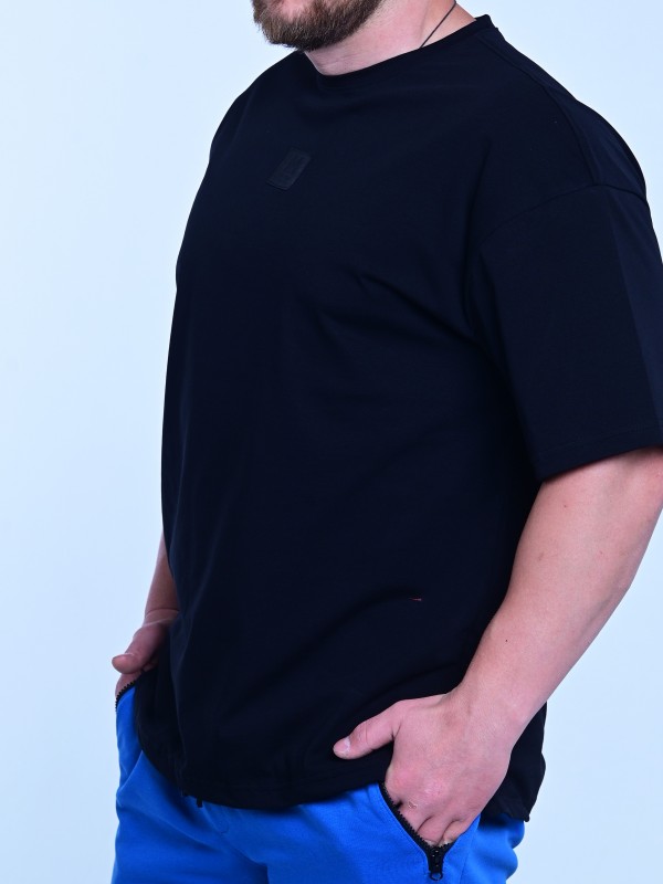Мъжка тениска MIYOR Oversized Black – черна